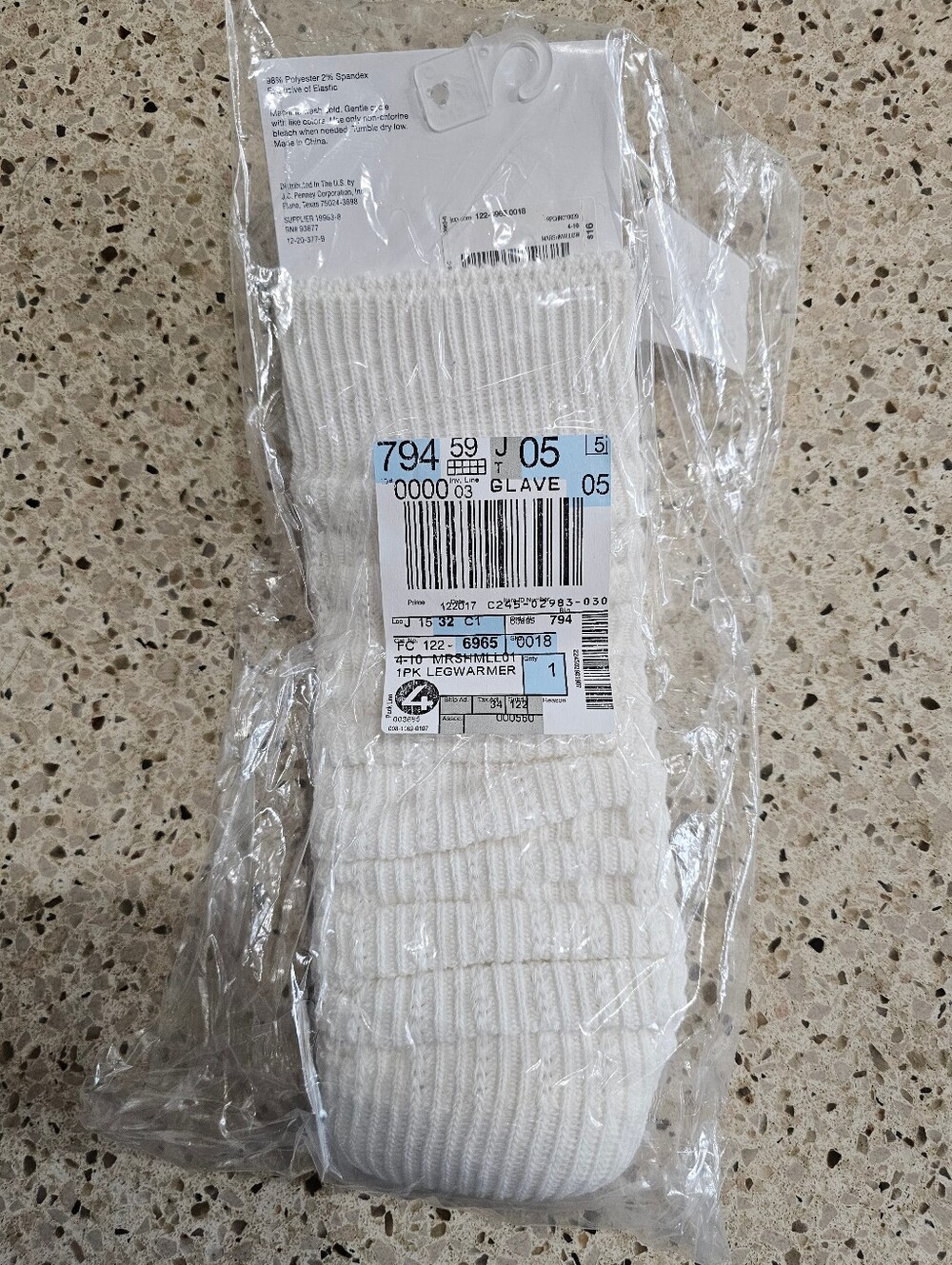 Classic White Leg Warmers - One Size - Picture 3 of 3